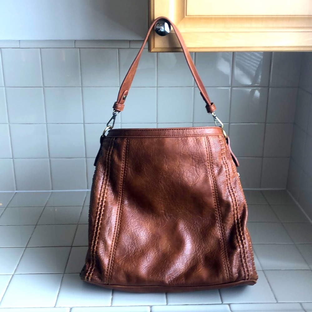 Vegan Leather Shoulder Tote